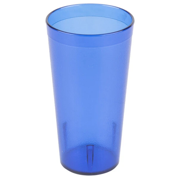 Carlisle 522047 Stackable 20 Oz. Royal Blue SAN Plastic Tumbler - 72/Case - Image 2