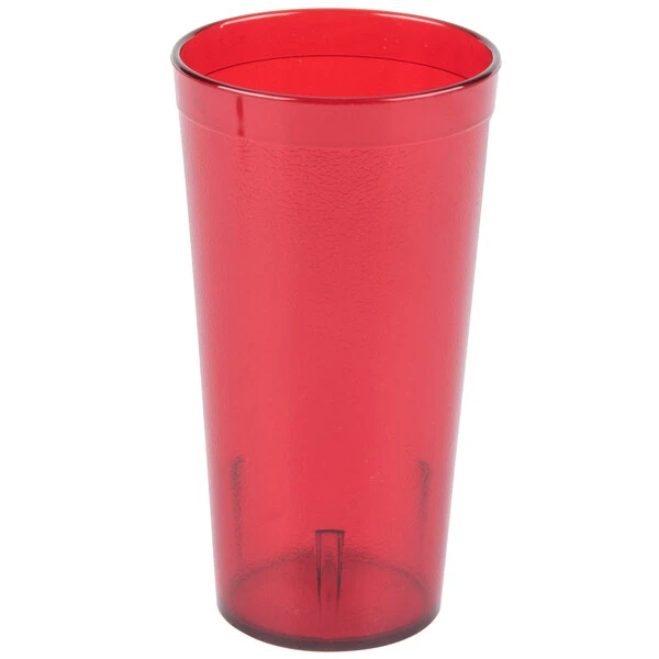 Carlisle 522010 Stackable 20 Oz. Ruby SAN Plastic Tumbler - 72/Case - Image 2