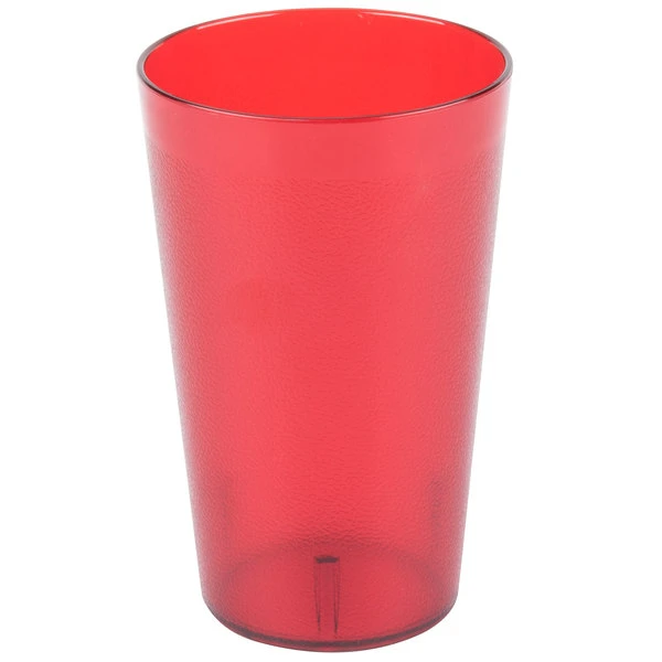 Carlisle 553210 Stackable 32 Oz. Ruby SAN Plastic Tumbler - 48/Case - Image 2