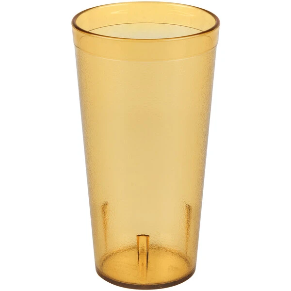 Carlisle 522013 Stackable 20 Oz. Amber SAN Plastic Tumbler - 72/Case - Image 2