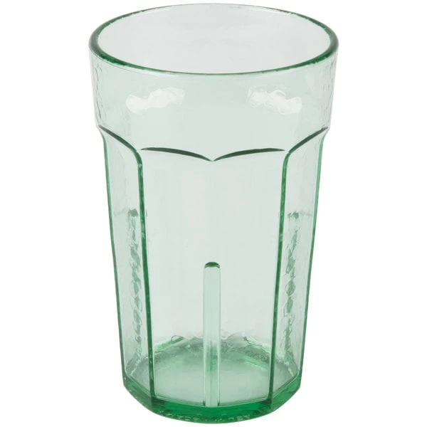 Cambro LT8427 Laguna 8 Oz. Spanish Green Customizable SAN Plastic Tumbler - 36/Case - Image 2