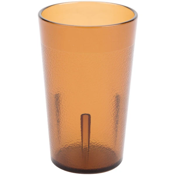 Cambro 500P2153 Colorware 5.2 Oz. Amber Customizable SAN Plastic Tumbler - 24/Case - Image 2