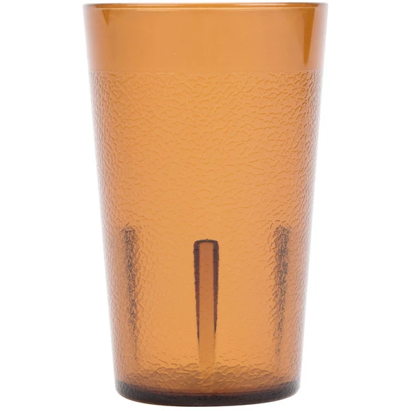 Cambro 500P153 Colorware 5.2 Oz. Amber Customizable SAN Plastic Tumbler - 72/Case - Image 2