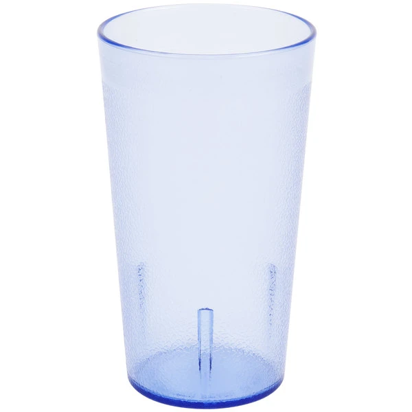 Cambro 1200P401 Colorware 12.6 Oz. Slate Blue Customizable SAN Plastic Tumbler - 72/Case - Image 2