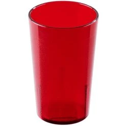 Cambro 950P2156 Colorware 9.8 Oz. Ruby Red Customizable SAN Plastic Tumbler - 24/Case