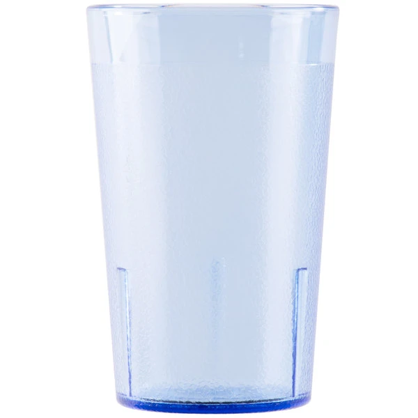 Cambro 950P401 Colorware 9.8 Oz. Slate Blue Customizable SAN Plastic Tumbler - 6/Pack - Image 2