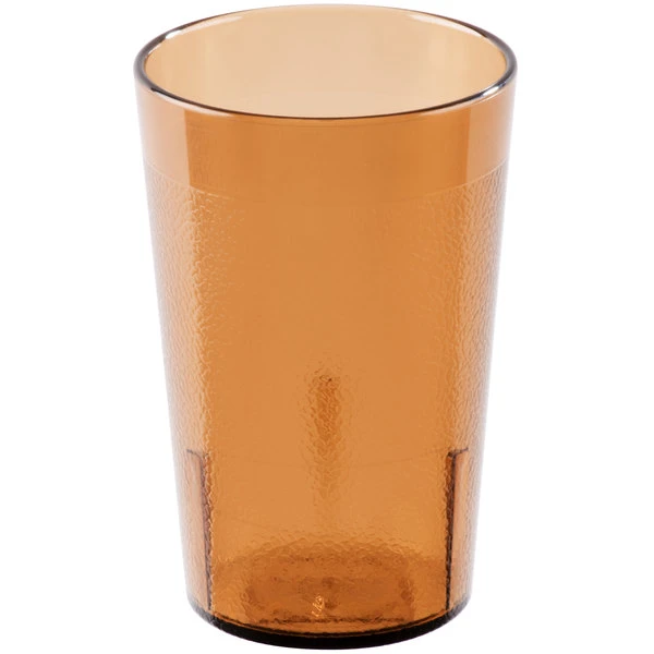 Cambro 800P153 Colorware 7.8 Oz. Amber Customizable SAN Plastic Tumbler - 72/Case - Image 2