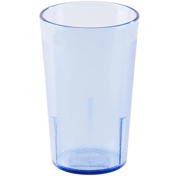 Cambro 950P401 Colorware 9.8 Oz. Slate Blue Customizable SAN Plastic Tumbler - 72/Case - Image 2