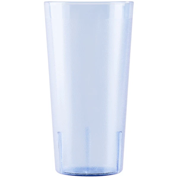 Cambro 2000P401 Colorware 22 Oz. Slate Blue Customizable SAN Plastic Tumbler - 6/Pack - Image 2