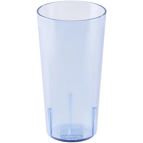 Cambro 2000P2401 Colorware 22 Oz. Slate Blue Customizable SAN Plastic Tumbler - 24/Case - Image 2