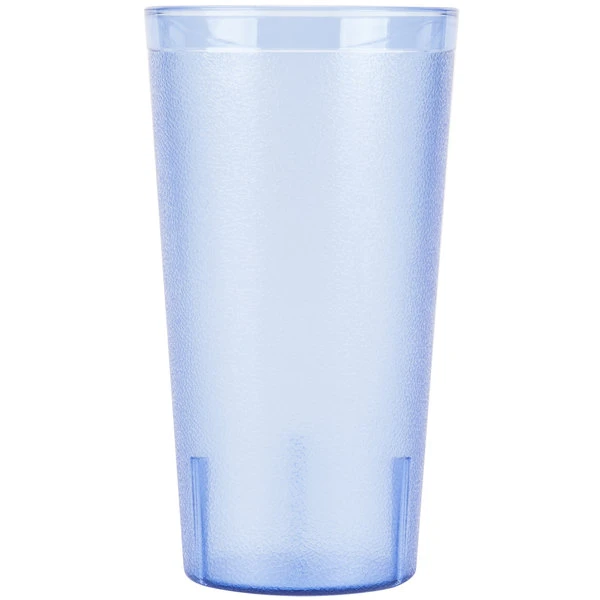 Cambro 3200P2401 Colorware 32 Oz. Slate Blue Customizable SAN Plastic Tumbler - 24/Case - Image 2
