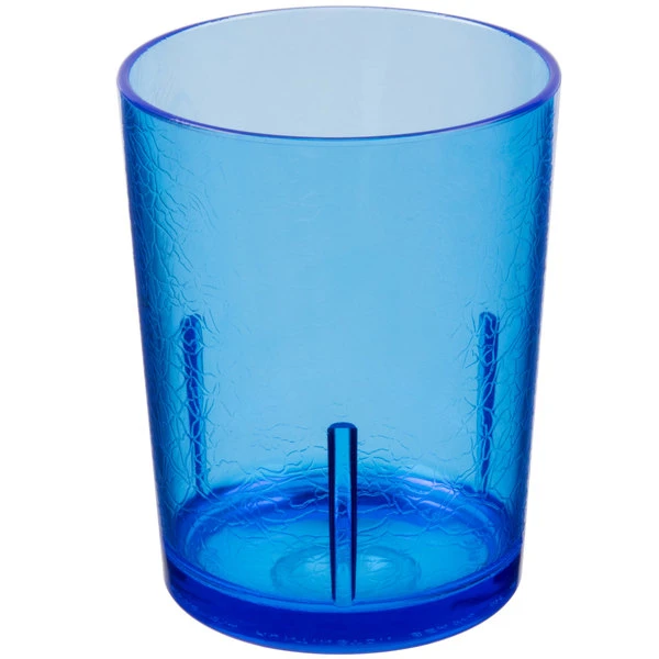 Cambro D14608 Del Mar 14 Oz. Sapphire Blue Customizable SAN Plastic Tumbler - 36/Case - Image 2