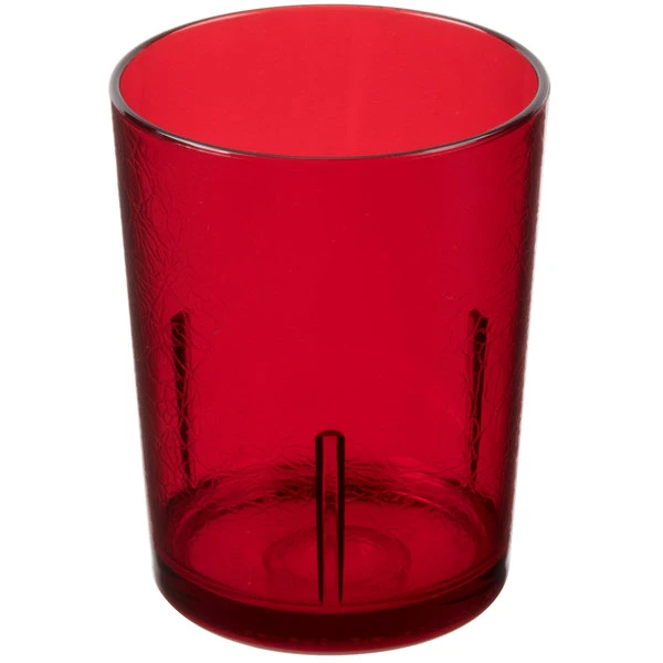 Cambro D14156 Del Mar 14 Oz. Ruby Red Customizable SAN Plastic Tumbler - 36/Case - Image 2