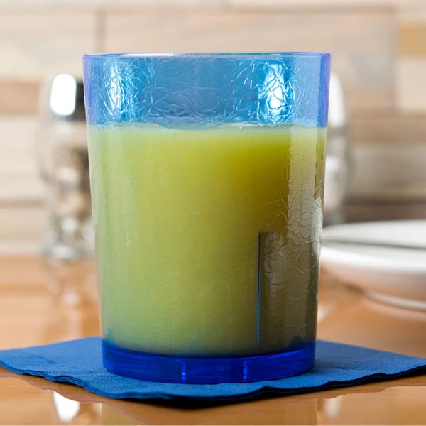 Cambro D14608 Del Mar 14 Oz. Sapphire Blue Customizable SAN Plastic Tumbler - 36/Case - Image 3