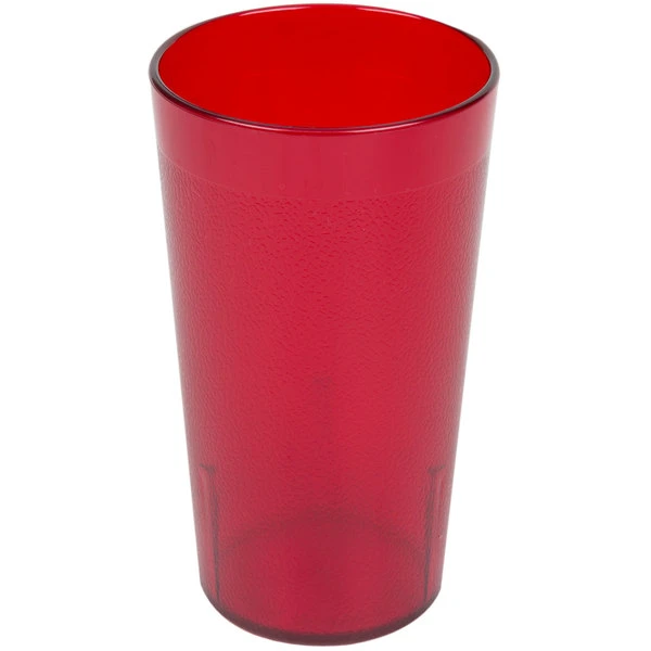Cambro 1200P156 Colorware 12.6 Oz. Ruby Red Customizable SAN Plastic Tumbler - 72/Case - Image 2