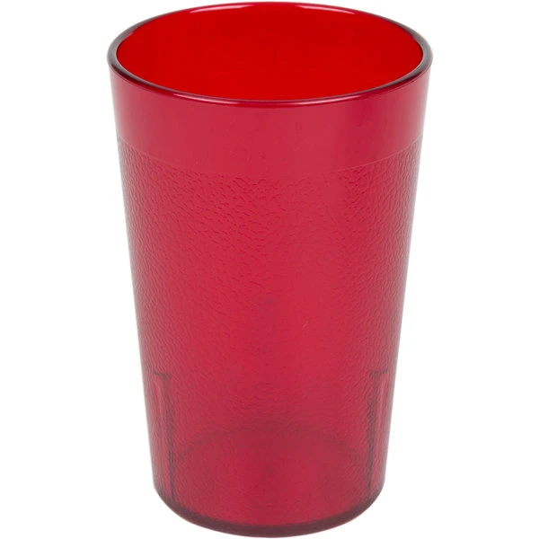 Cambro 800P156 Colorware 7.8 Oz. Ruby Red Customizable SAN Plastic Tumbler - 72/Case - Image 2