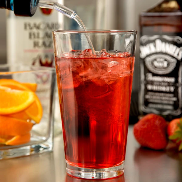 Libbey Restaurant Basics 16 Oz. Customizable Rim Tempered Mixing Glass / Pint Glass - 24/Case - Image 3