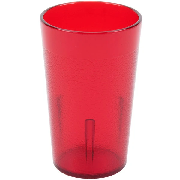 Cambro 500P2156 Colorware 5.2 Oz. Ruby Red Customizable SAN Plastic Tumbler - 24/Case - Image 2