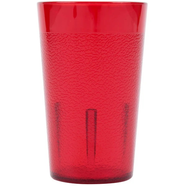 Cambro 500P156 Colorware 5.2 Oz. Ruby Red Customizable SAN Plastic Tumbler - 6/Pack - Image 2