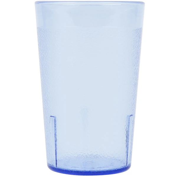 Cambro 800P401 Colorware 7.8 Oz. Slate Blue Customizable SAN Plastic Tumbler - 6/Pack - Image 2