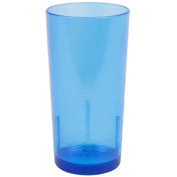 Cambro D24608 Del Mar 24 Oz. Sapphire Blue Customizable SAN Plastic Tumbler - 36/Case - Image 2