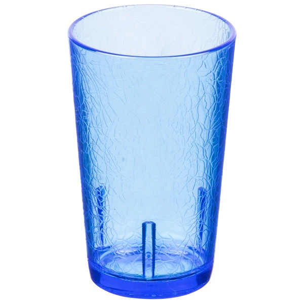 Cambro D8608 Del Mar 8 Oz. Sapphire Blue Customizable SAN Plastic Tumbler - 36/Case - Image 2