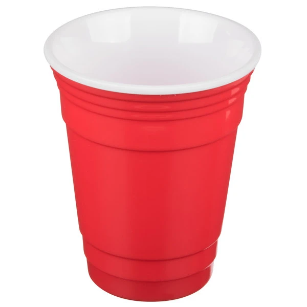 GET Enterprises GET SC-16-R To-Go 16 Oz. Red Customizable Plastic Reusable Tumbler - 24/Case - Image 2