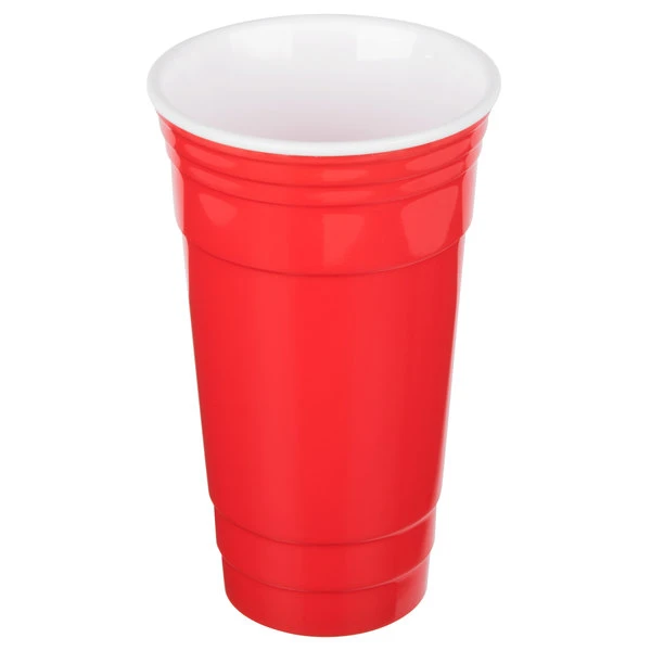 GET Enterprises GET SC-32-R To-Go 32 Oz. Red Customizable Plastic Reusable Tumbler - 24/Case - Image 2