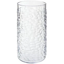 GET Enterprises GET 3316-CL Waikiki 16 Oz. Clear Customizable SAN Plastic Hammered Tumbler - 72/Case